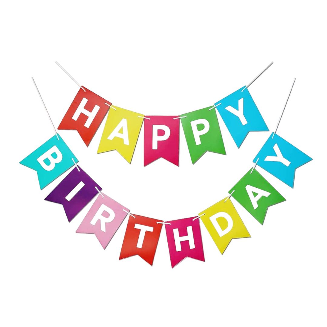 Happy Birthday Banner - Multicolour - Highland Store