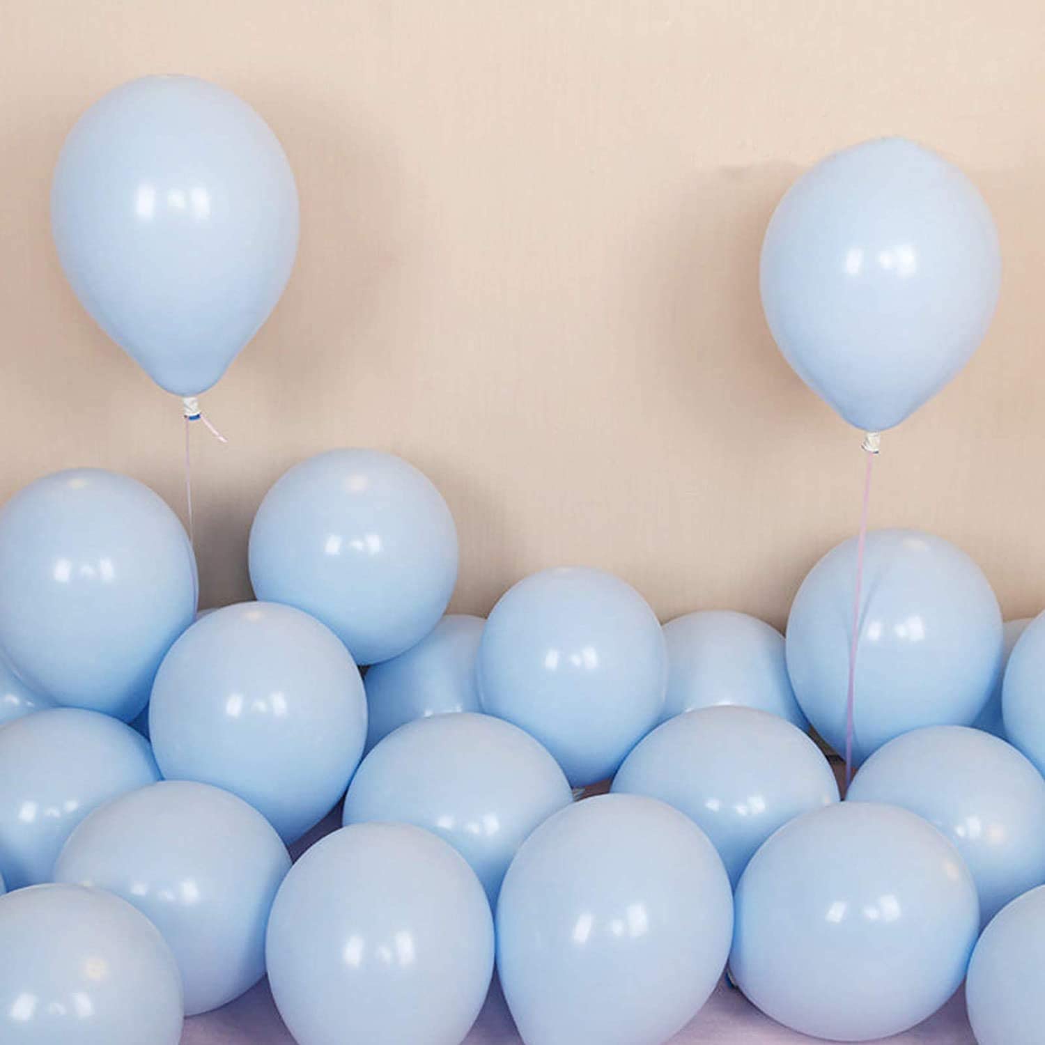 Pastel Blue Balloons 50 Pcs Highland Store